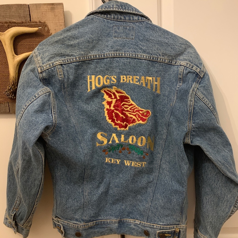1990s Lee Hog Breath Saloon Key West Jean Jacket Vintage